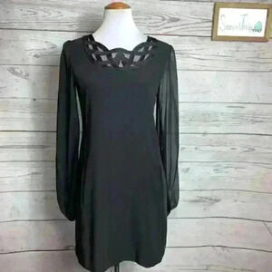 Laundry embroidered neckline sheath dress 4